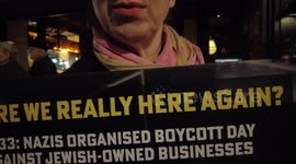 Are We Really Here Again?-  The event echoed the 1933 Nazi boycott of Jewish-owned businesses in London, England