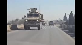 Syria: American convoy heading to Deir Hafer