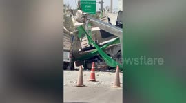 Investigation begins into second crane that collapsed and killed two drivers on road below