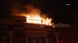 US, Los Angeles: Pico-Union Apartment Fire