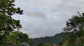 Rescue teams search for missing plane that 'crashed with1 11 onboard' in Indonesia