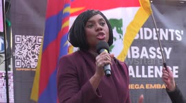 Kemi Badenoch joins protest against China's planned 'mega embassy' in London, says UK government 'seems to be scared of China'