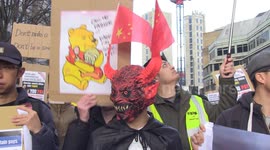 Hundreds of protesters rally against Chinese 'mega embassy' plans in London