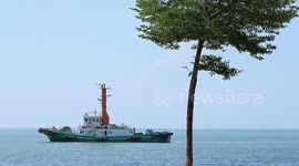 Boat parking in the middle of the sea