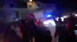 Syria, Ar Raqqah: The Syrian army enters the Ghanem Al-Ali area in the eastern countryside of al-Raqqah after the withdrawal of QSD militia elements from it