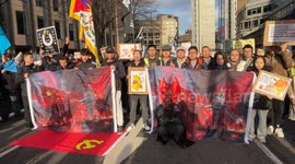 London Protest Against Proposed Chinese Mega-Embassy