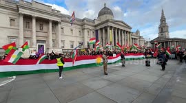 Kurds Protest Against Iranian Regime in London