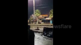 Syria, Al-Mansurah: Residents in the city of Mansoura, west of Raqqa, greeted the arrival of the Syrian army after it assumed control of the city from SDF militias