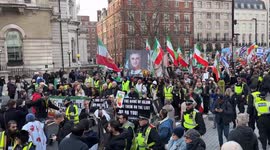 Hundreds join London ‘March for a Free Iran’ urging UK action