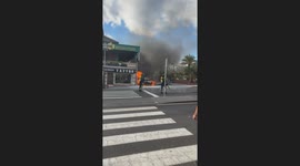 Road closed in Tenerife’s Las Américas after car bursts into flames near busy tourist area