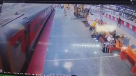 India: Miracle on the Rails; RPF Jawans Rescue Slipping Passenger and Child