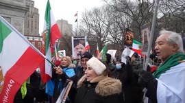 Rally against oppressive Iranian regime of Supreme Leader Ali Hosseini Khamenei. 3