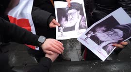 Rally against oppressive Iranian regime of Supreme Leader Ali Hosseini Khamenei. 8