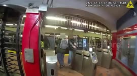 Hero police officers save man stuck on train tracks in Massachusetts