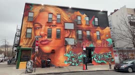 Mural Of Ukrainian Refugee Iryna Zarutska Who Was Stabbed Riding A Charlotte Train