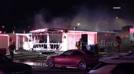 US, Phoenix: Mesa Mobile Home Destroyed In Fire