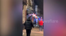 Cop filmed 'kicking' man on the ground outside pub after he was tasered