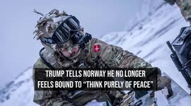 Trump Tells Norway He No Longer Feels Bound to “Think Purely of Peace”