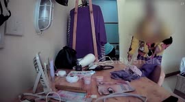 Hotel staff caught on CCTV using guest’s cosmetics