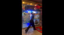Arcade punching machine mishap in Suwon, South Korea