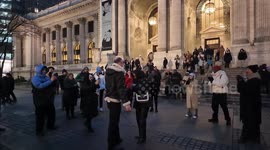 US: Main entrance to the New York Public Library