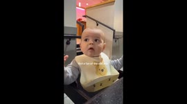 Baby bursts into tears as hibachi flame ignites viral moment with 7 million views