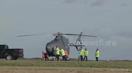 UNCAPTIONED: UK's first ever helicopter drone takes maiden flight