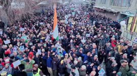 India: Kargil Protesters Defy Severe Cold to Show Support for Islamic Leadership in Iran