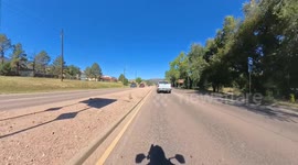 Motorcyclist Walks Away From Crash After Split-Second Decision