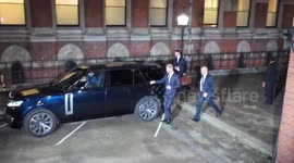 Prince Harry, David Sherborne, Elizabeth and Damian Hurley leave High Court in London