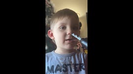 Toy drill becomes nose‑picking tool in viral 18,000‑view Instagram clip