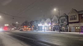 US, Philadelphia: Snow And Ice Create Dangerous Night Driving In Philadelphia