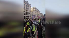 UK, London: Thousands Flood Regent Street In Defiant March Against Iran Regime