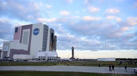 NASA Rolls Out Mega Moon Rocket to Launch Pad