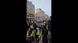 Large protest march against Iran’s government draws crowds in London, UK