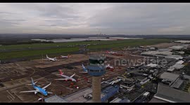 East Midlands Airport: Unveiling the ATC Tower and Runway by Drone