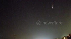 Stunning meteor streaks across night sky in Spain