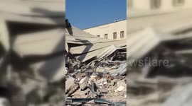 Jerusalem: Israeli Flag Raised Over UNRWA HQ During Demolition in Jerusalem