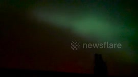 Stunning videos show the Northern Lights 'light up' Cornish skies
