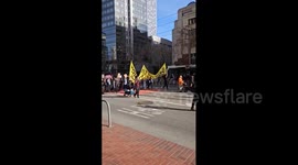 US, San Francisco: Protesters March Against ICE in Downtown San Francisco