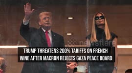 Trump Threatens 200% Tariffs on French Wine After Macron Rejects Gaza Peace Board