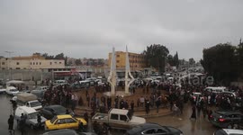 Residents celebrate after Syrian army takes control of Tabqa from YPG/SDF