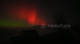 Northern lights create rare display in Hungary