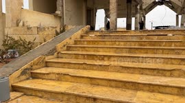 Anadolu captures footage of church which was turned into drone workshop and connected to tunnels by YPG/SDF, in Syria's Tabqa city