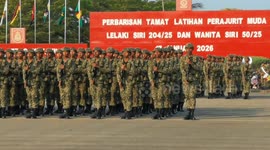 Completion of Training for Young Male Army Soldiers Series 204/2025 and Young Female Soldiers Series 50/2025 at the Army Basic Training Centre (PUSASDA), Port Dickson