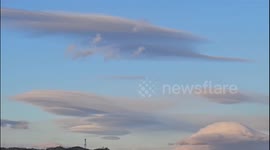 Unusual lenticular cloud appears over central Türkiye