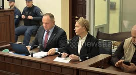 Former Ukrainian Prime Minister Tymoshenko attends bribery hearing in Kyiv