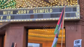 Pro-Palestinian protesters rally outside Seinfeld benefit show in Illinois
