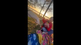 Dog's Sudden Leash Tug Spills Coffee