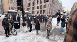 Jan. 6 defendant Jake Lang confronted during anti-Muslim protest in Minneapolis